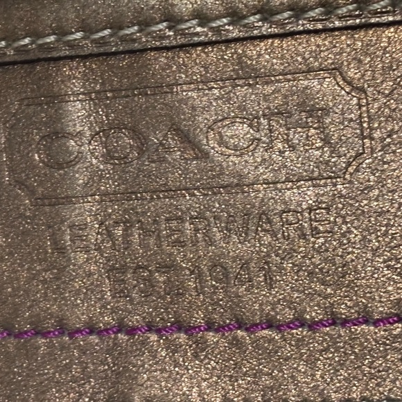 Coach Tan and Brown Signature Tote - Picture 7 of 16